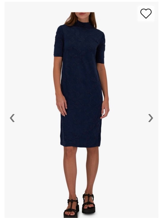 Lafayette 148 New York Dresses & Skirts - Lafayette 148 New York Midnight Blue Floral Jacquard Sweater Dress